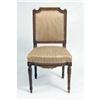 Image 4 : A PAIR OF LOUIS XVI STYLE CARVED WALNUT SIDE CHAIRS