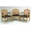 Image 1 : A SET OF SIX LOUIS XV STYLE PICKLED BEECHWOOD CANED FAUTEUILS