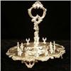 Image 3 : A D & S ROCOCO SILVER ON COPPER HANDLED FOOTED SHAPED OVAL EGG CUP STAND