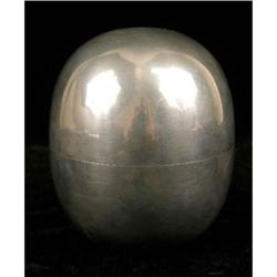 A GEORG JENSEN, DENMARK OVAL ROUNDED COVERED BOX