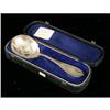 Image 1 : AN AMERICAN COIN SILVER SEERVING SPOON IN PRESENTATION CASE