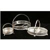 Image 1 : THREE STERLING SILVER HANDLED BASKETS