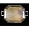 Image 1 : AN OCTAGONAL FORM SILVER PLATED DOUBLE HANDLED TRAY