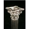 Image 3 : A PAIR OF SILVER PLATED COLUMNAR CANDLESTICKS