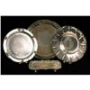 Image 1 : THREE SILVER PLATED TRAYS AND A BOWL