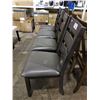 Image 2 : 4 GREY CUSHION DINING CHAIRS