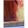 Image 2 : FRAMED & SIGNED ORIGINAL PAINTING BY CARLO 43 X 43