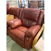 Image 2 : RED LEATHER LOUNGE CHAIR