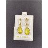 Image 1 : 14K GOLD LEMON QUARTZ 11.3CT EARRINGS