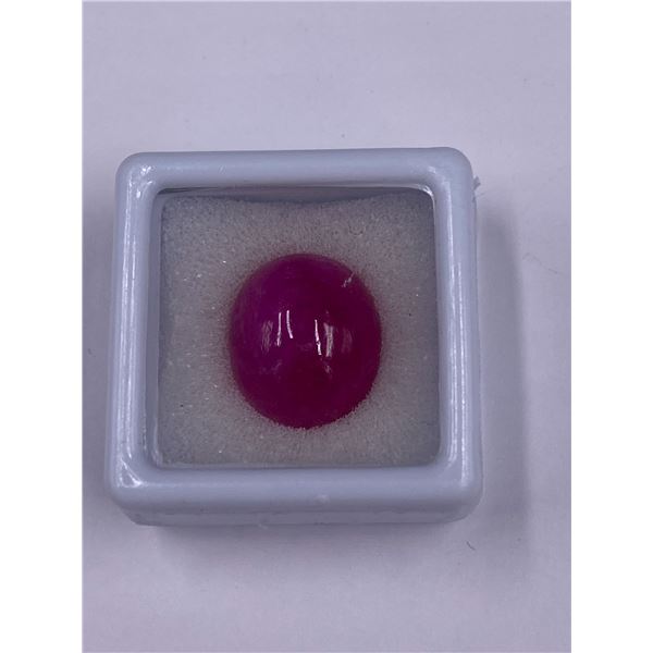 HUGE NATURAL RUBY CABOCHON 20.79CT, 15.40 X 13.40 X 9.70MM, OVAL CUT, TRANSLUCENT, MADAGASCAR,