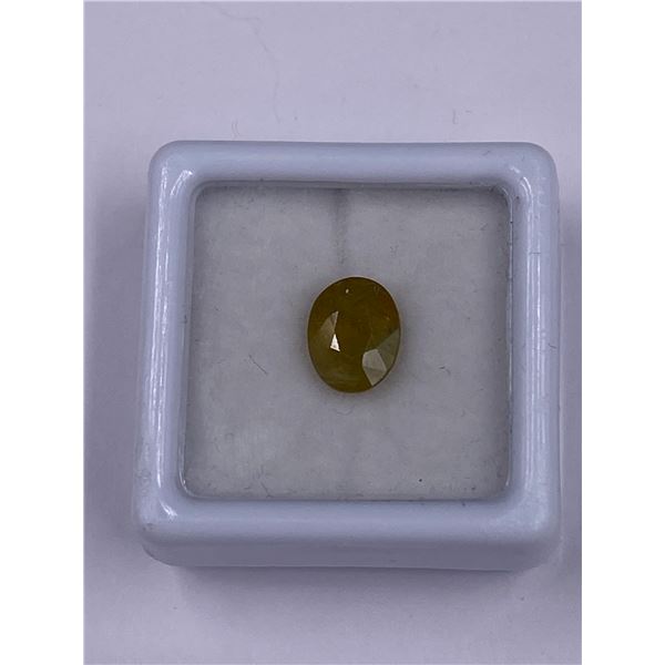 YELLOWISH GREEN SAPPHIRE 2.30CT, 8.36 X 6.77 X 4.47MM, OVAL, VS CLARITY, MADAGASCAR, UNHEATED AND