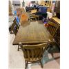 Image 2 : DINING TABLE SET /W 6 CHAIRS & HUTCH