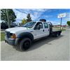 Image 1 : 2007 FORD F450 SUPERDUTY FLATDECK, WHITE, DIESEL, AUTOMATIC, VIN#1FDXW47P27EB37571,