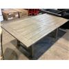 Image 2 : OAK TABLE & 8 FOLDING CHAIRS 78.75"L X 39.5"W X 29.25"H