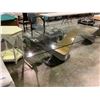 Image 2 : GLASS TOP TABLE 86 X 44"