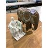 Image 1 : ELEPHANT AND ABRAHAM LINCOLN FIGURES