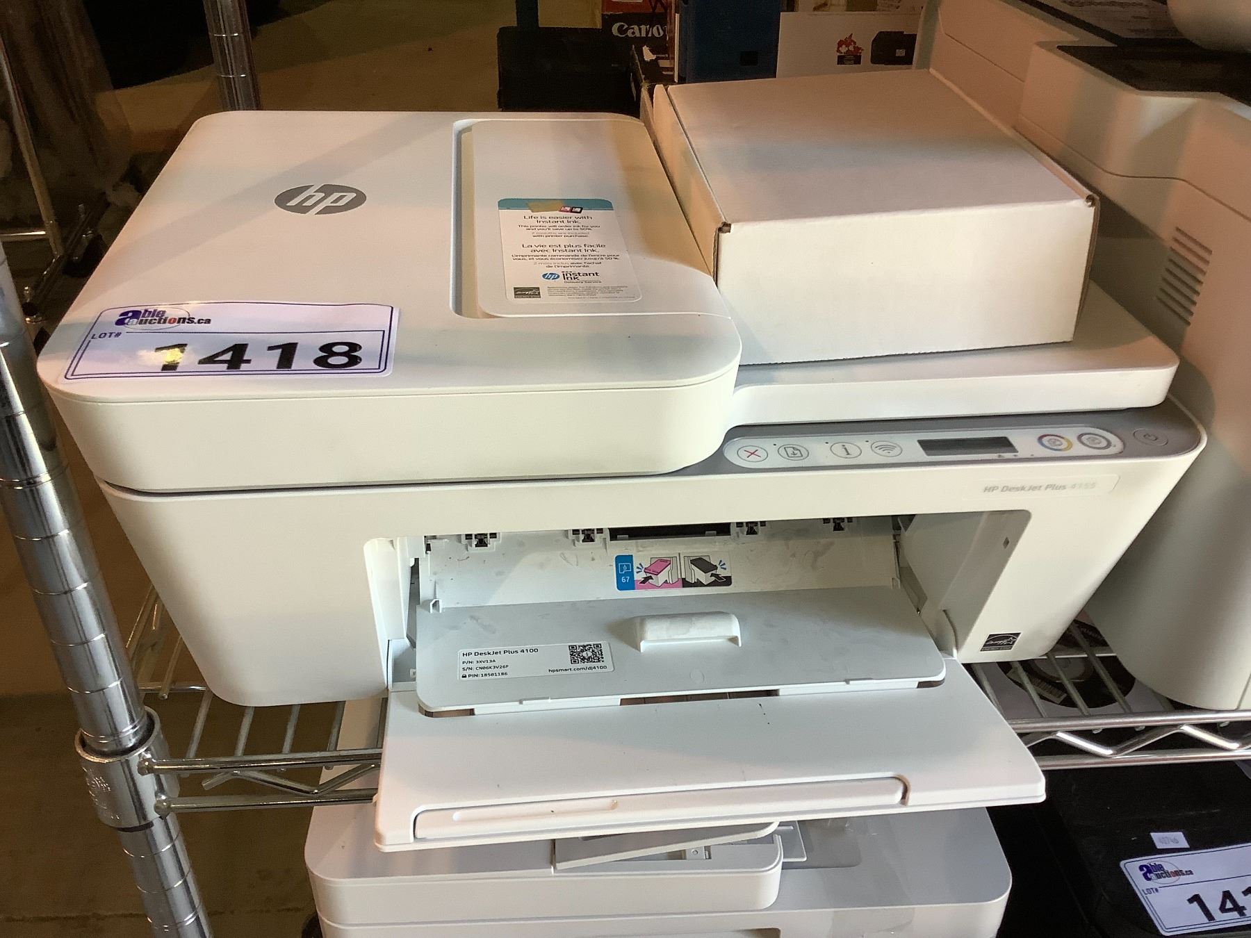 HP DESKJET PLUS 4100 PRINTER WITH CORD - Able Auctions