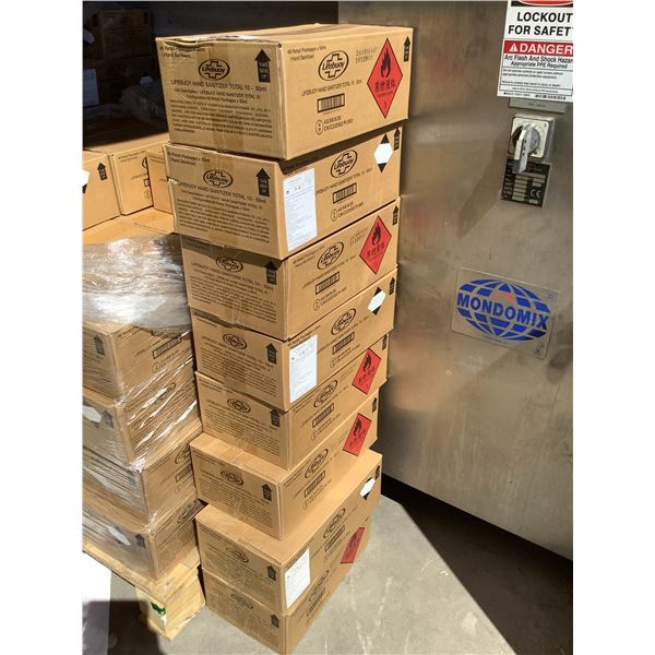 8 NEW BOXES OF LIFEBUOY HAND SANITIZERS (APPROX. 48 PER BOX)