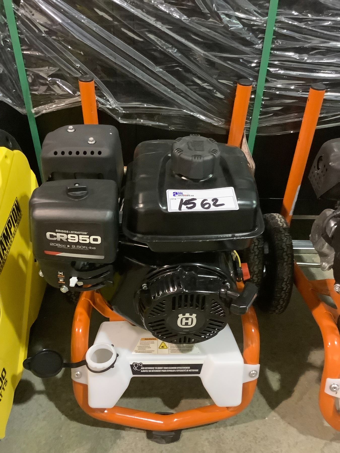 HUSQVARNA GAS POWERED PRESSURE WASHER WITH BRIGGS & STRATTON MOTOR ...