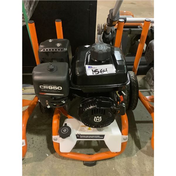 HUSQVARNA GAS POWERED PRESSURE WASHER WITH BRIGGS & STRATTON MOTOR CR950 208CC (MAY BE MISSING