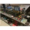 Image 1 : ASSORTED TOOLS; HUSKY NAIL GUN, HAMMERS, WRENCHES, SCREWDRIVERS, AND MORE