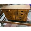 Image 2 : QUEEN SIZE HEADBOARD, FOOTBOARD AND RAILS WITH MATCHING NIGHTSTAND AND DRESSER