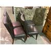 Image 1 : STONE TOP TABLE 70" X 42.5" WITH 4 CHAIRS (SOME DAMAGE)