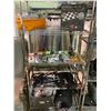 Image 1 : ASSORTED STORAGE LOCKER GOODS INCLUDING; GAMES, SUITCASE, SLEEPING BAG, HIKING BACKPACK AND MORE