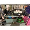 Image 1 : ASSORTED TOYS, KIDS ROLLER BLADES, KIDS HARLEY DAVIDSON JACKET, CLOCK AND MORE