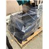 Image 2 : PALLET OF YARDWORKS SNOW SHOVELS, ASSORTED ADVERTISEMENT STANDS, FOLDING CHAIR, BINS AND MORE