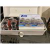 Image 2 : 2 LOCKING CONTAINERS AND ASSORTED NEW IN PACKAGING LOCKS