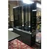 Image 1 : ITALIAN MODERNISTIC BLACK LACQUER CHINA CABINET