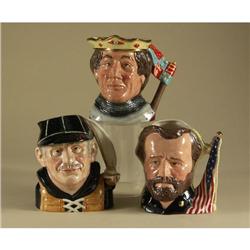 THREE ROYAL DOULTON LARGE SIZE CHARACTER JUGS