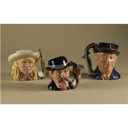 THREE ROYAL DOULTON CHARACTER JUGS