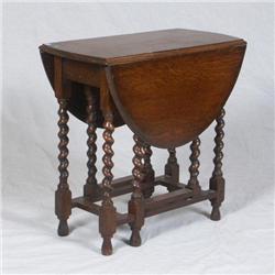 CIRCA 1930 ENGLISH JACOBEAN STYLE OAK TABLE
