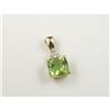 Image 1 : PERIDOT AND DIAMOND 10K PENDANT