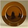 Image 1 : ROYAL DOULTON OCHRE BLACK TRANSFERWARE PLATE