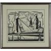 Image 2 : WOODCUT LYONEL FEININGER ABSTRACT COMPOSITION