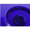 Image 3 : COBALT ART GLASS PLATTER SIGNED Q. PLESL