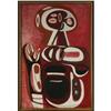 Image 1 : TEMPERA PAINTING MARGARET PETERSON ABSTRACT FIGURE