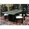 Image 1 : ITALIAN MODERNISTIC DINING TABLE AND SIX CHAIRS