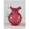 Image 1 : CRANBERRY GLASS COIN SPOT PITCHER