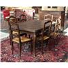 Image 1 : CIRCA 1920 FRENCH PROVINCIAL TABLE AND SIX CHAIRS