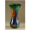 Image 1 : HEAVY SIGNED ART GLASS VASE ITALIANATE DETAIL