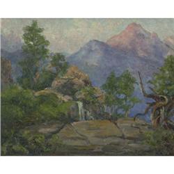 OIL PAINTING FRANK HARVEY CUTTING CA LANDSCAPE