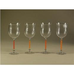 PILCHUCK BOYD SUGIKI ART GLASS GOBLETS