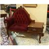 Image 1 : VICTORIAN STYLE MAHOGANY SETTEE WITH STAND