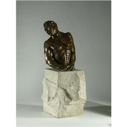 JOHN SISKO BRONZE STATUE MALE BUST