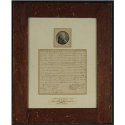 SLAVERY DOCUMENT VA GEO. WASHINGTON GENEALOGY 1804