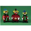 Image 1 : MURANO GLASS CLOWNS RED BULBOUS SHAPE